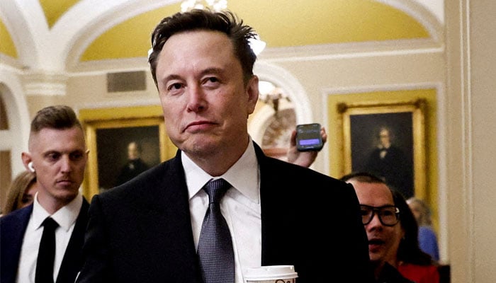 Elon Musk walks on Capitol Hill in Washington, US December 5, 2024. — Reuters