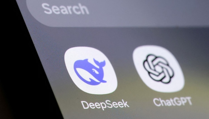 DeepSeek and ChatGPT app icons are seen in this illustration taken January 27, 2025. — Reuters