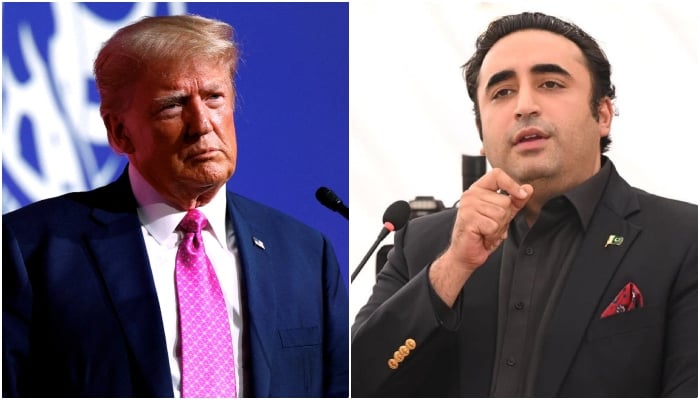 US President Donald Trump (left) and PPP Chairman Bilawal Bhutto Zardari. — Reuters/ Facebook/ @BilawalBhuttoZardariPk/ File