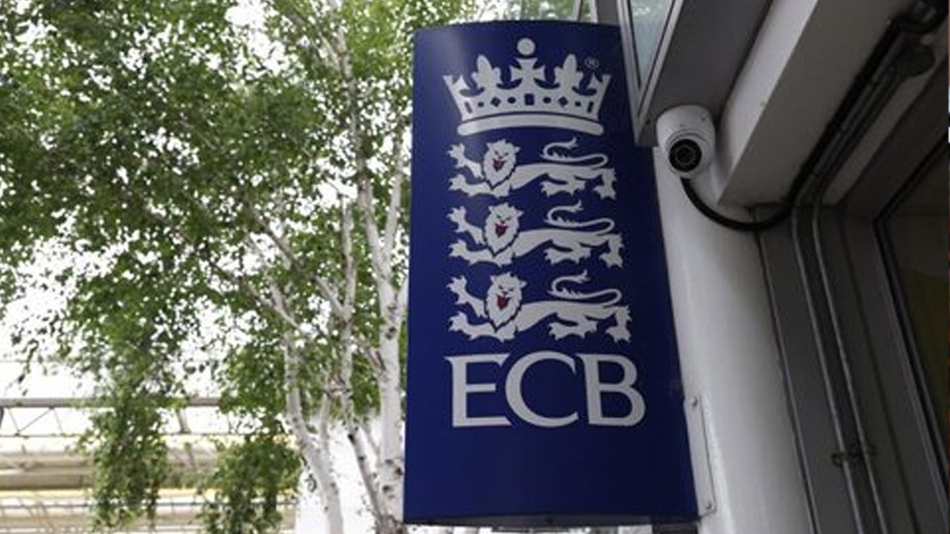 General view of ECB signage before the start of the second Ashes Test at the historical Lords Cricket Ground, London, Britain on June 28, 2023. — Reuters