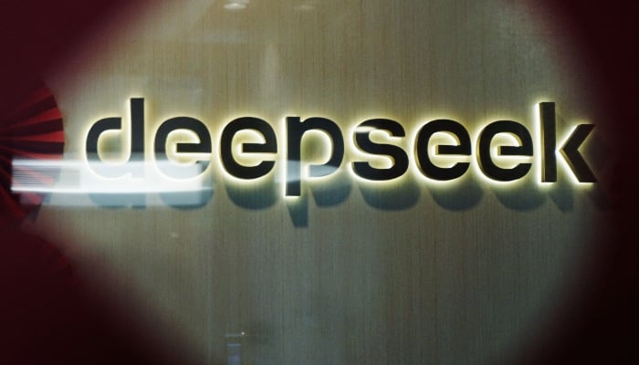 The DeepSeek logo is seen at the offices of Chinese AI startup DeepSeek in Hangzhou, in Chinas eastern Zhejiang province on February 5, 2025. — AFP