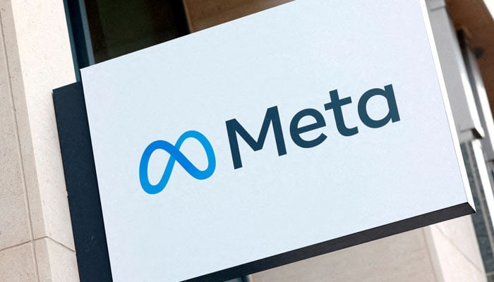 The logo of Meta Platforms Business Group is seen in Brussels, Belgium, December 6, 2022. - Reuters