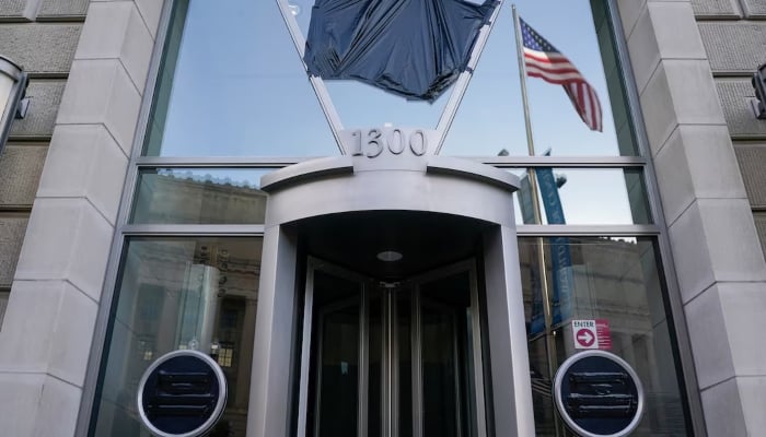 USAID signage is covered at the agencys headquarters in Washington, US, February 7, 2025. — Reuters