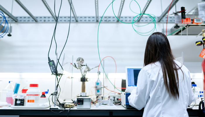 A representational image of a health worker in a lab. — Unsplash/File