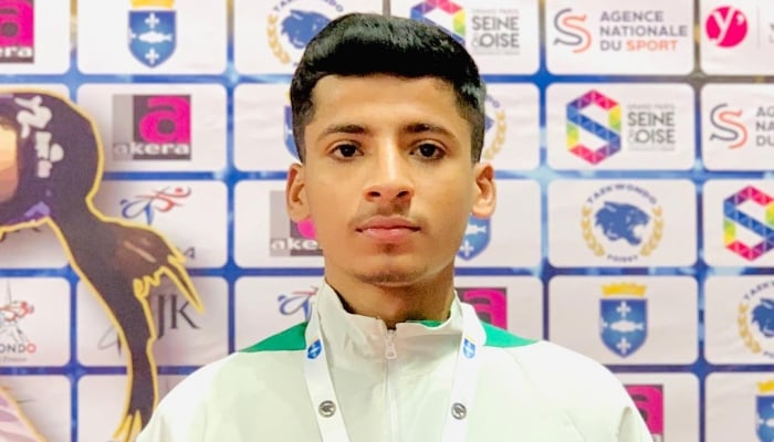 Syed Abu Huraira Shah won bronze at the International Taekwondo Championship in France, February 9, 2025. — Facebook/Syed Abu Huraira Shah