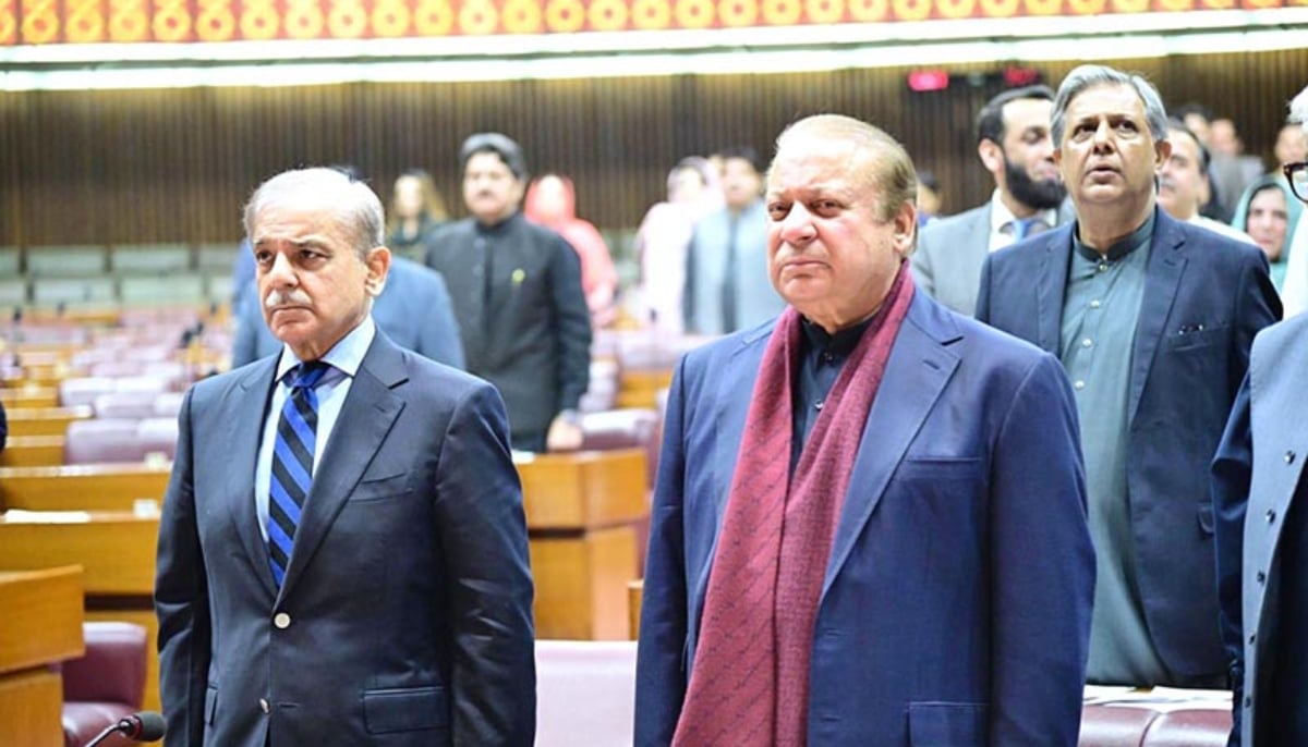 Prime Minister Muhammad Shehbaz Sharif attending the session of the National Assembly convened to pass the 26th Constitutional Amendment on October 21, 2024. — APP