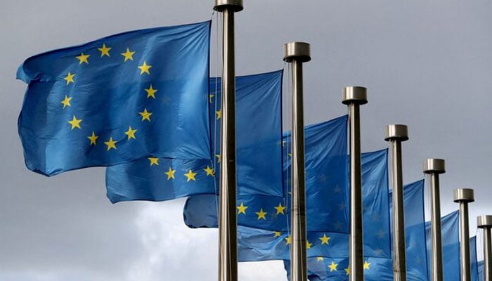 EU flags flutter in front of the European Commission headquarters in Brussels, Belgium October 2, 2019. — Reuters