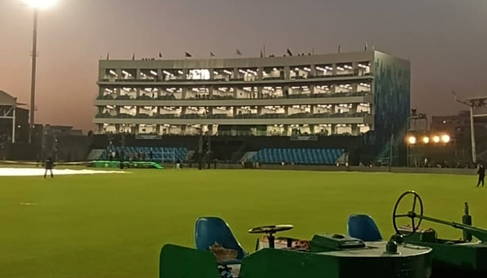 A view of newly-constructed pavilion at National Bank Stadium in Karachi. — PCB