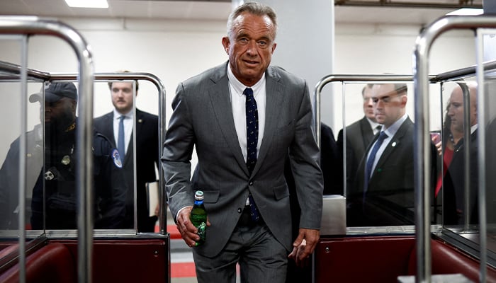 Robert Kennedy Jr walks in the US Capitol subway on Capitol Hill in Washington, US on December 17, 2024. — Reuters