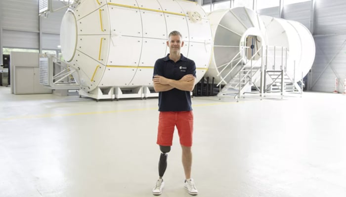 John McFall, first-ever astronaut with a physical disability, poses for a photograph. — ESA/File