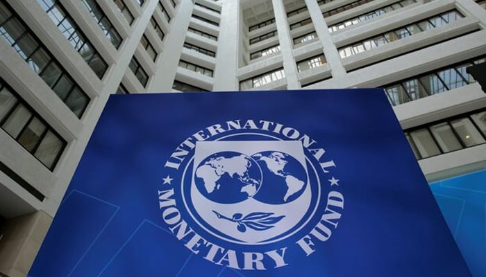 The International Monetary Fund (IMF) logo is seen during the IMF/World Bank spring meetings in Washington, US, April 21, 2017. — Reuters