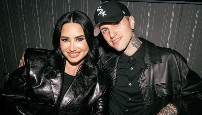 Demi Lovato celebrates Valentines Day with fiancé Jutes