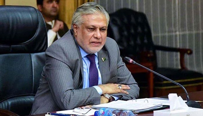 Deputy Prime Minister Ishaq Dar chairing a meeting in this undated picture. — APP/File