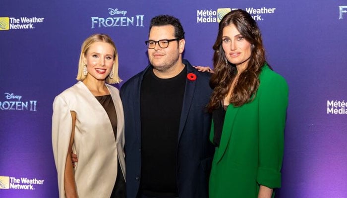 The cast of Frozen reunites at the Nederlander Theatre