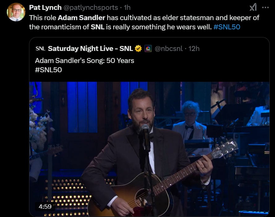 Adam Sandler breaks red carpet tradition with ‘terrible feeling at ‘SNL event