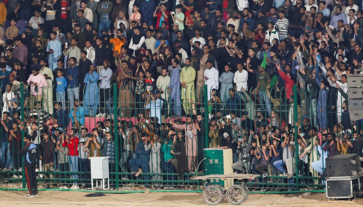 People attend the inauguration of the National Bank Stadium after the completion of renovation works ahead of ICC Champions Trophy 2025 tournament in Karachi on February 11, 2025. — Reuters