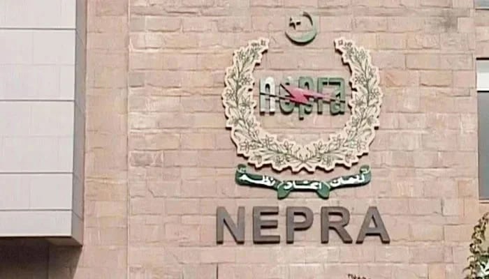 National Electric Power Regulatory Authority (NEPRA) logo seen on a wall. - App / file