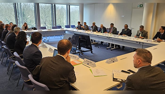 Pakistan and EU delegations hold ninth counter-terrorism dialogue in Brussels on February 20, 2025. — X/@foreignofficepk