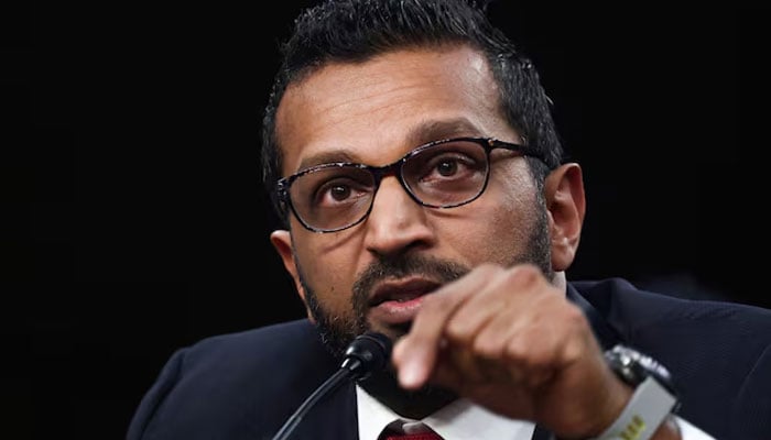 Kash Patel gestures as he testifies before a Senate Judiciary Committee confirmation hearing on Capitol Hill in Washington, U.S., January 30, 2025. — Reuters