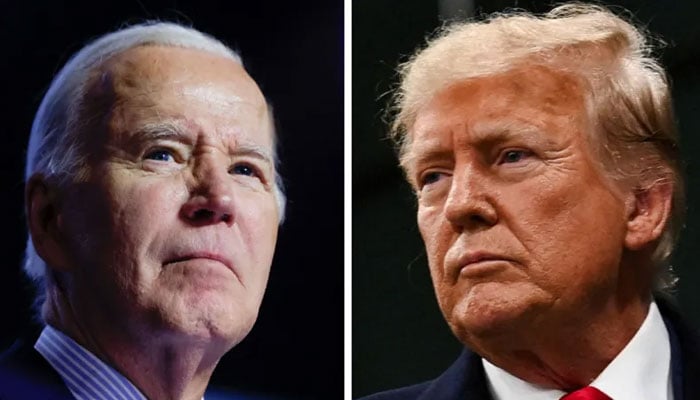 Former President Joe Biden (left) and President Donald Trump. — Reuters/File