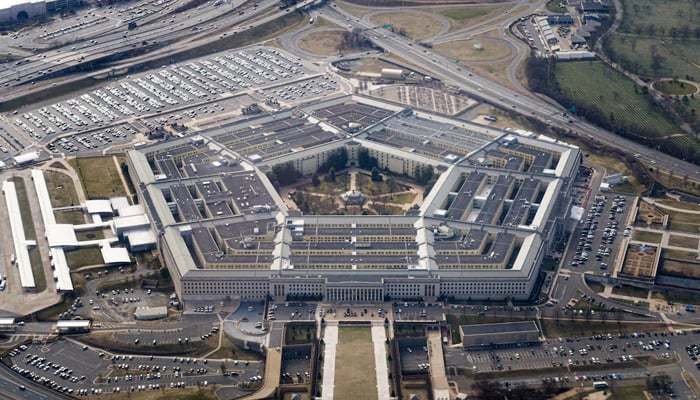 The Pentagon is seen from the air in Washington, US, March 3, 2022. — Reuters