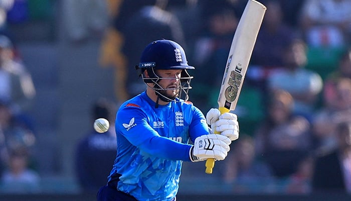 England Ben Dakit at work during the 2025 Champions Cup between Australia and England at Gaddafi Stadium, Lahore, on February 22, 2025. - Reuters