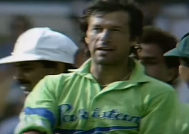 Pakistans former skipper Imran Khan. — Screengrab via YouTbe@cricketcomau/File