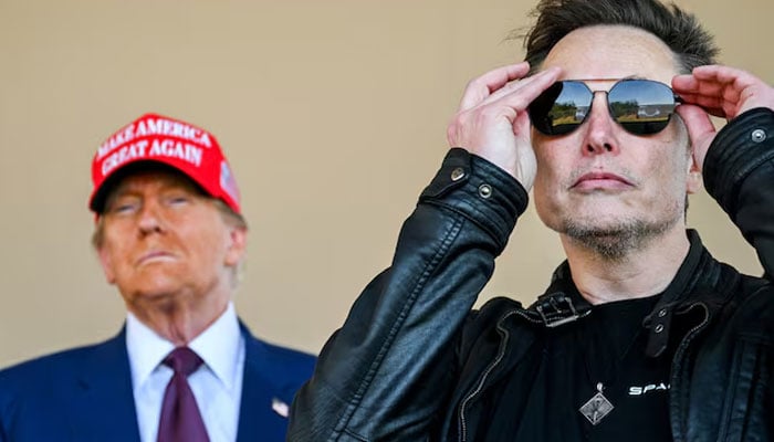 US President Donald Trump and Elon Musk watch the launch of the sixth test flight of the SpaceX Starship rocket in Brownsville, Texas, US, November 19, 2024. — Reuters