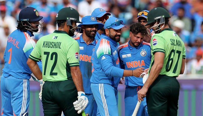 India players react after a unsuccessful DRS review. — Reuters