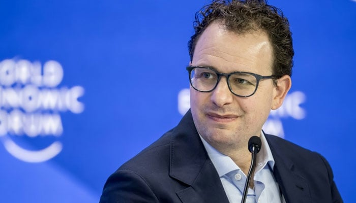 Anthropic CEO Dario Amodei took part in a session on artificial intelligence during the World Economic Forum annual meeting in Davos on January 23, 2025. — AFP