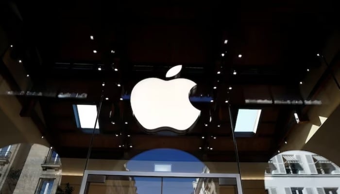 An Apple logo is pictured in an Apple store in Paris, France September 17, 2021. — Reuters