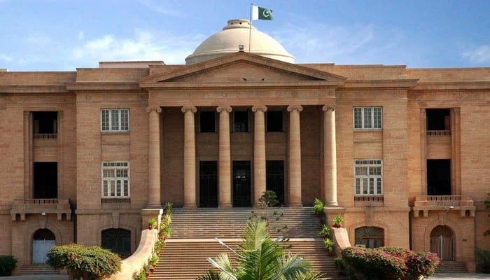 A facade of the Sindh High Court building in Karachi. — Facebook/High Court of Sindh Karachi/File