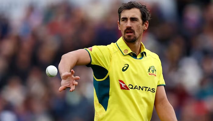 Australias Mitchell Starc in action during an ODI vs England at the Bristol County Ground, Britain, on September 29, 2024. — Reuters