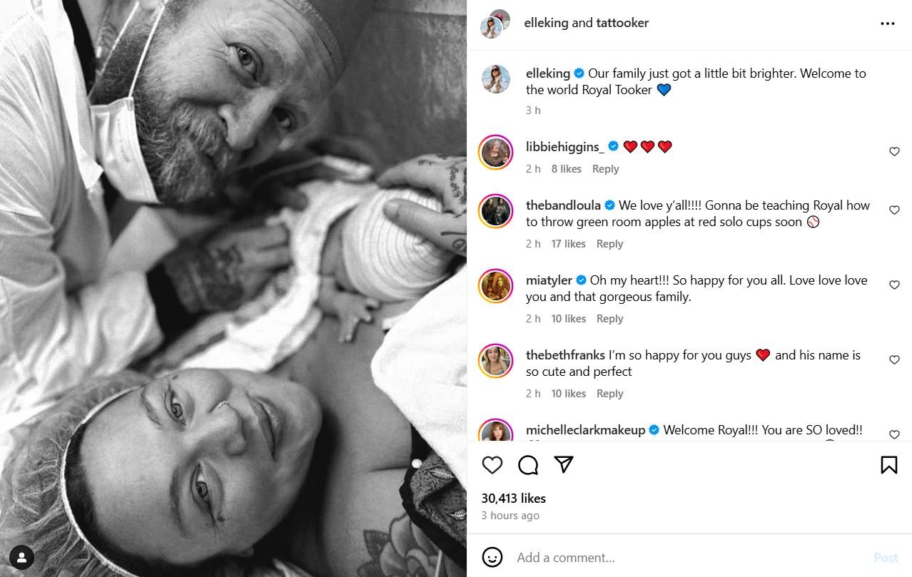 Elle King reveals unique name of second new-born