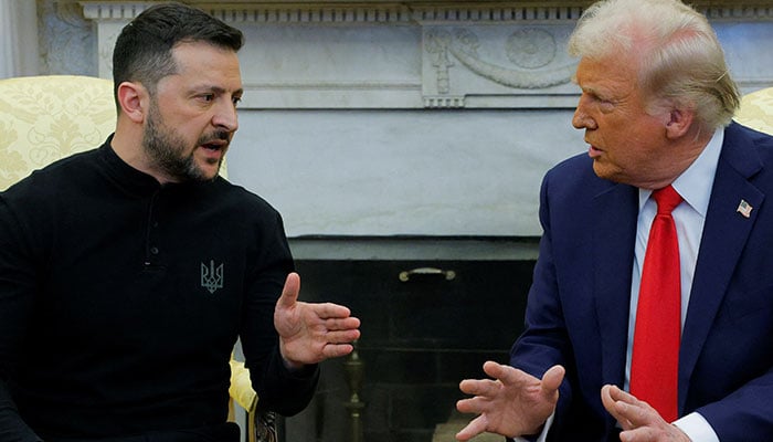 US President Donald Trump meets with Ukrainian President Volodymyr Zelenskiy at the White House in Washington, D.C., US, February 28, 2025. — Reuters