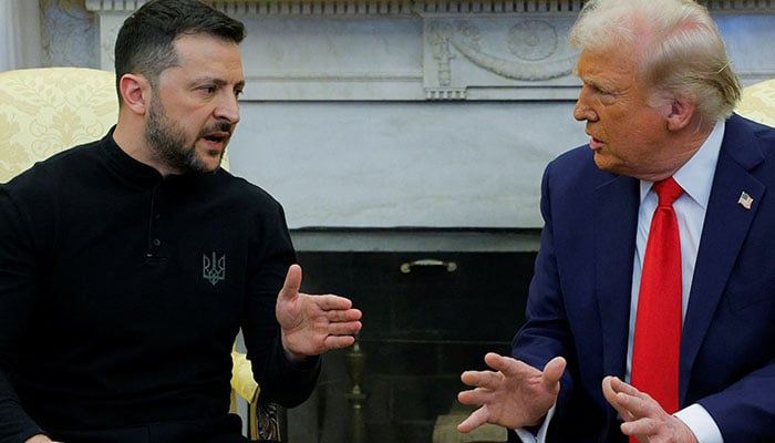 US President Donald Trump meets with Ukrainian President Volodymyr Zelenskiy at the White House in Washington, D.C., US, February 28, 2025. — Reuters