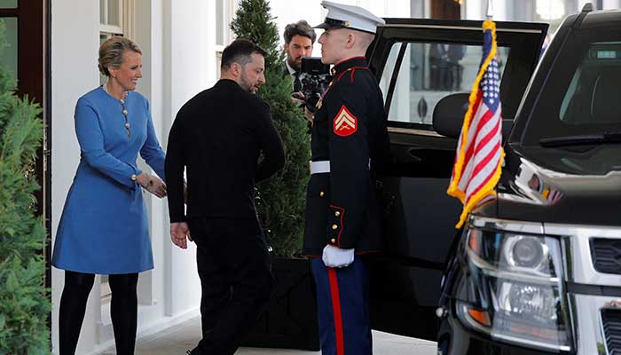 Ukrainian President Volodymyr Zelenskiy departs after a press conference with US President Donald Trump was cancelled following their fiery Oval Office meeting at the White House in Washington, DC, US, February 28, 2025. — Reuters