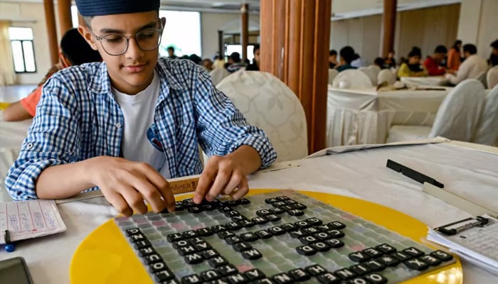 Pakistani prodigy Bilal Asher is the current world under-14 Scrabble champion. — AFP