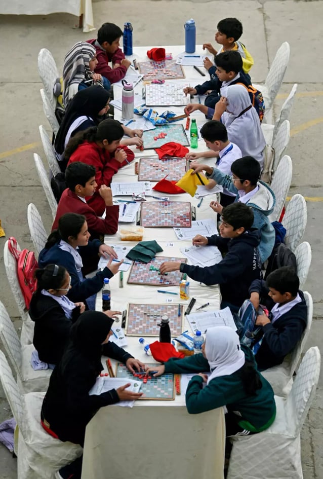 Scrabble prowess is highly aspirational in Pakistan, and seen as a way to improving the chance of better jobs or scolarships. — AFP