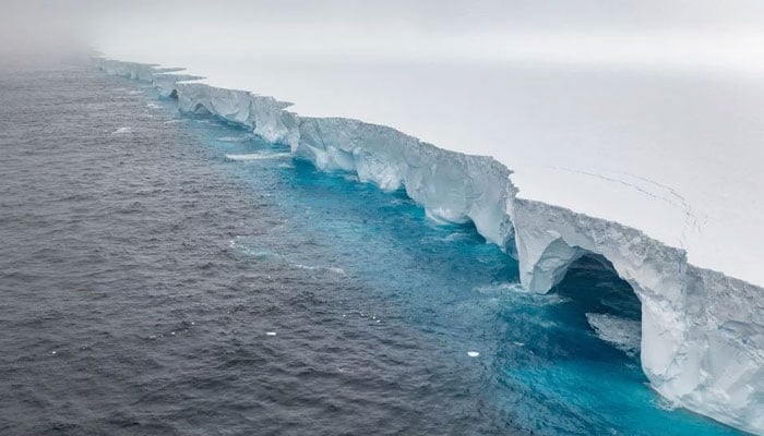 Iceberg A23a in the waters of the Southern Ocean off Antarctica on January 19, 2024. — AFP