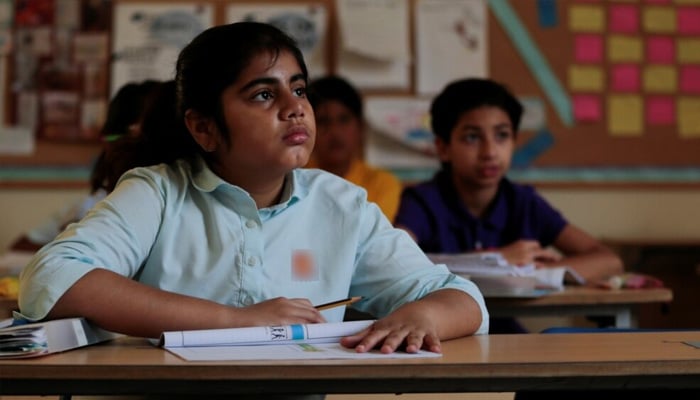 Students attend class at the Headstart private school in Islamabad, Pakistan, October 9, 2017. — Reuters/File