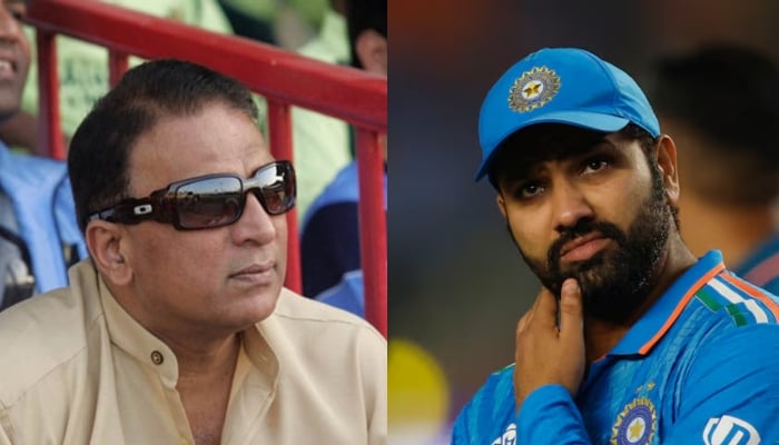 A picture collage of Indian batting great Sunil Gavaskar and incumbent skipper Rohit Sharma. — Reuters/File