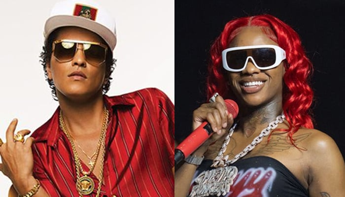 Bruno Mars, Sexxy Red take their song to wild outing