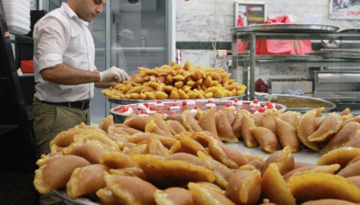 A local shop has Qatayef on display. — Jordan Times