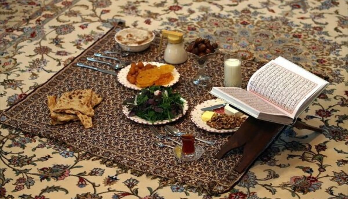 A traditional iftar spread in Iran. — Mehr News Agency