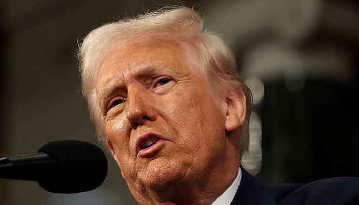 US President Donald Trump addresses a joint session of Congress at the US Capitol on March 04, 2025 in Washington, DC. — Reuters