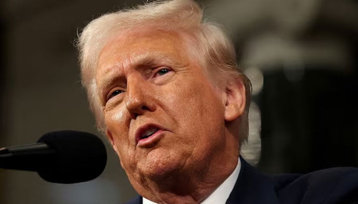 US President Donald Trump addresses a joint session of Congress at the US Capitol on March 04, 2025 in Washington, DC. — Reuters