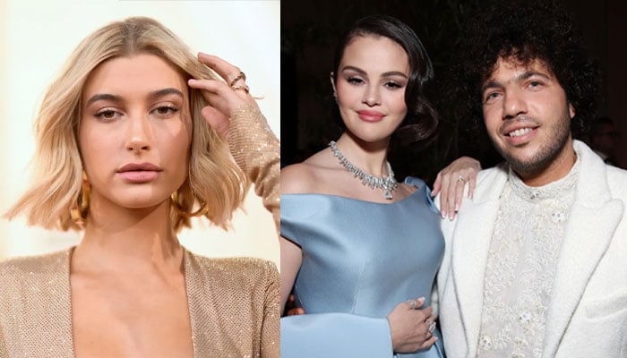 Hailey Bieber likes post trolling husbands ex Selena Gomez, fiance Benny Blanco