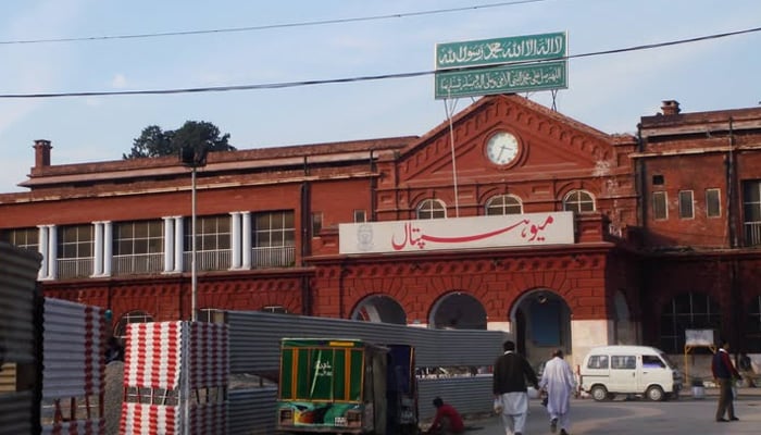 A general view of the Mayo Hospital Lahore. — Facebook@lahore.historical