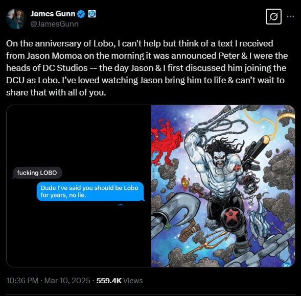 How Jason Momoa asked James Gunn for a new DCU role